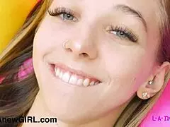 Teen Blonde Girl Unveils Her Sexy Body