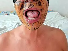 Pumpkin enjoys blowjob with big cock and sperm