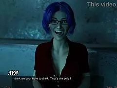 stranded in space, hot blue haired milf date night 😏