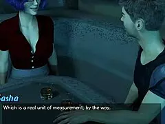 stranded in space, hot blue haired milf date night 😏