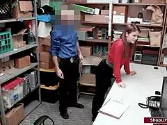 Officer Bangs Small Tits 19yo Babe!