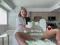 oh wow, her latex gloves stroked the king's balls till they were smooth and empty 😈