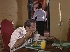 aurora snow works on the ranch with two farm hands