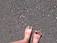 foot fetish compilation of beautiful legs from different angles with curvy milf pawg