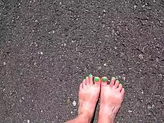 foot fetish compilation of beautiful legs from different angles with curvy milf pawg