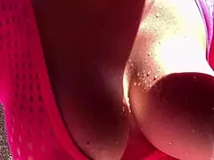 Big Tits Outdoor Bouncing Session with Horny Milf