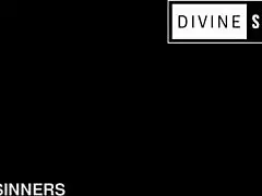 Divine sinners blonde hot milf hardcore deepthroat fucking and squirting with inked damon