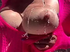 Big Tits Outdoor Bouncing Session with Horny Milf