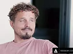 In modern-day sins, cuckold caresses redhead MILF Lauren Phillips while she's hard fucked