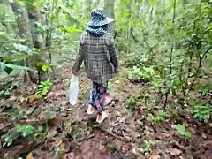 teen got horny in forest and fucked