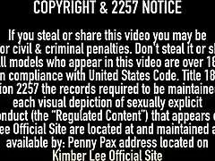 kimber lee inserts butt plug for intense pussy drilling performances