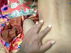 in the morning, a beautiful asian mommy engages in an activity in the kitchen with her husband