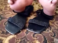 erotic barefoot play by milf for you