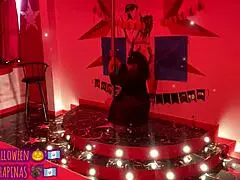 Playboy bunny says happy halloween on runway to beautiful chapina 😊