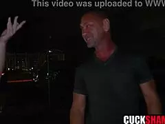 cuckold hubby helps wife hook up with big cock stud