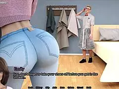 i developed sexbot for stepmom's sticky facial cum drinking