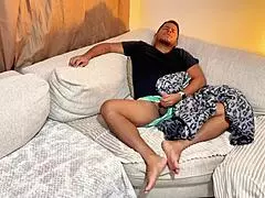 Mommy And Step-Son Share That Couch!