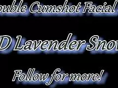 can you believe this white lipstick milf loving the most intense double cumshot facial throatpie