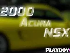 sexy petite milfs wash acura nsx for playboy!