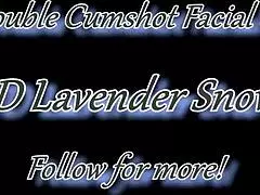 can you believe this white lipstick milf loving the most intense double cumshot facial throatpie