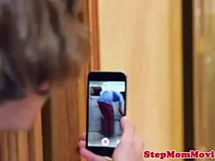 classy stepmom doggystyled in threesome