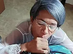 So, this goddess body stepsister moans intensely from bed to dining room in hot pov