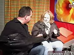 Fat german milf persuaded into sex during casting