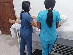 Slutty nurses seduce patient in hospital for forbidden sex