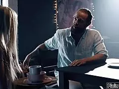 wife joins cheating husband with waitress