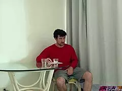 Stepmom Helps Horny Stepson Study