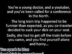 She's got a ticket to ride the train in leather outfit, caught in public interracial sex?