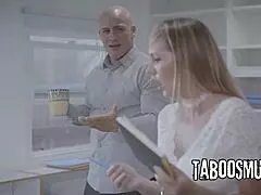 the conversational narrative of office harassment featuring brett rossi in an office environment with colleagues