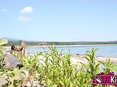 We find natali quinn getting drilled next to the beach