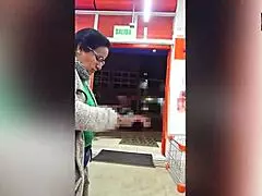 i convinced a mature woman in the store to pay her debts by fucking her quietly in a motel, horny slut