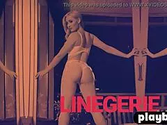 blonde with HUGE BUTT dorothy grant POSED in lingerie and SHOWED nice body