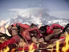 Oh, milfs in stockings and boots have lesbian foursome!