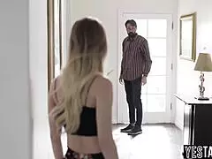 Mature Stepdad Comforts Petite Stepdaughter