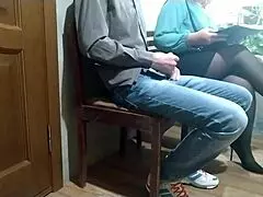 Mature stranger helped me cum in a public place