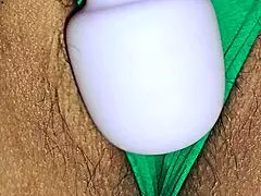 Close up Latina milf creampie with panties on or off