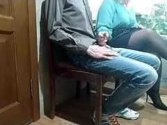 Mature stranger helped me cum in a public place