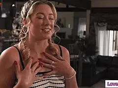 stepdaughter gets super aroused by her nudist stepmoms on the beach