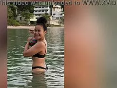 Tropical nights photoshoot temptation unfolds