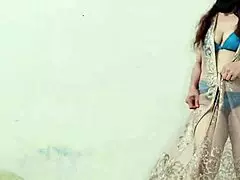 Asian Muslim Girlfriend's Standing Anal Sex