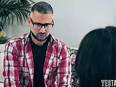 mature stepdad whispers, 'i'll fuck that horny teen's hairy pussy hard'