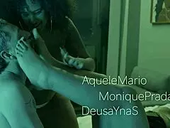 Two Foot Goddesses Dominate Dirty Old Man