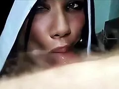 Halloween Freira Inocente Leva Porra Na Boca