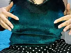 one at home playing with big boobs