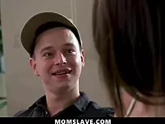 Horny Step Family Orgy While Playing Foosball - Momslave?