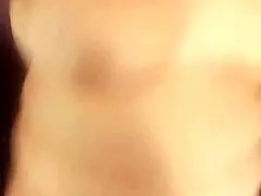 stacy gets cum on her face in living room pov fun