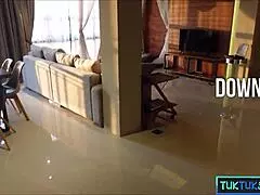 chubby thai milf amateur slut picked up for sex in a tuktuk